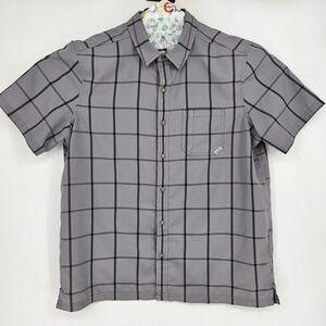 5.11 Tactical Shirt Mens Large Button‎ Up Nate Gray Short Sleeve Casual Outdoors